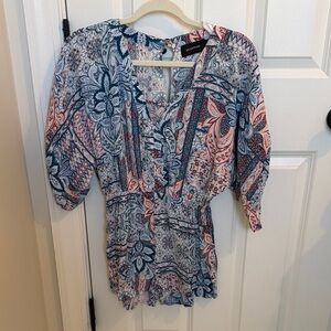 MINKPINK Multicolor Patterned Romper